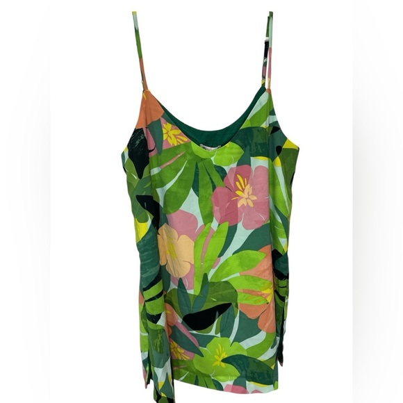 Green Floral pattern Eliane Rose Women's Adjustable Straps NWT - Picture 1 of 7